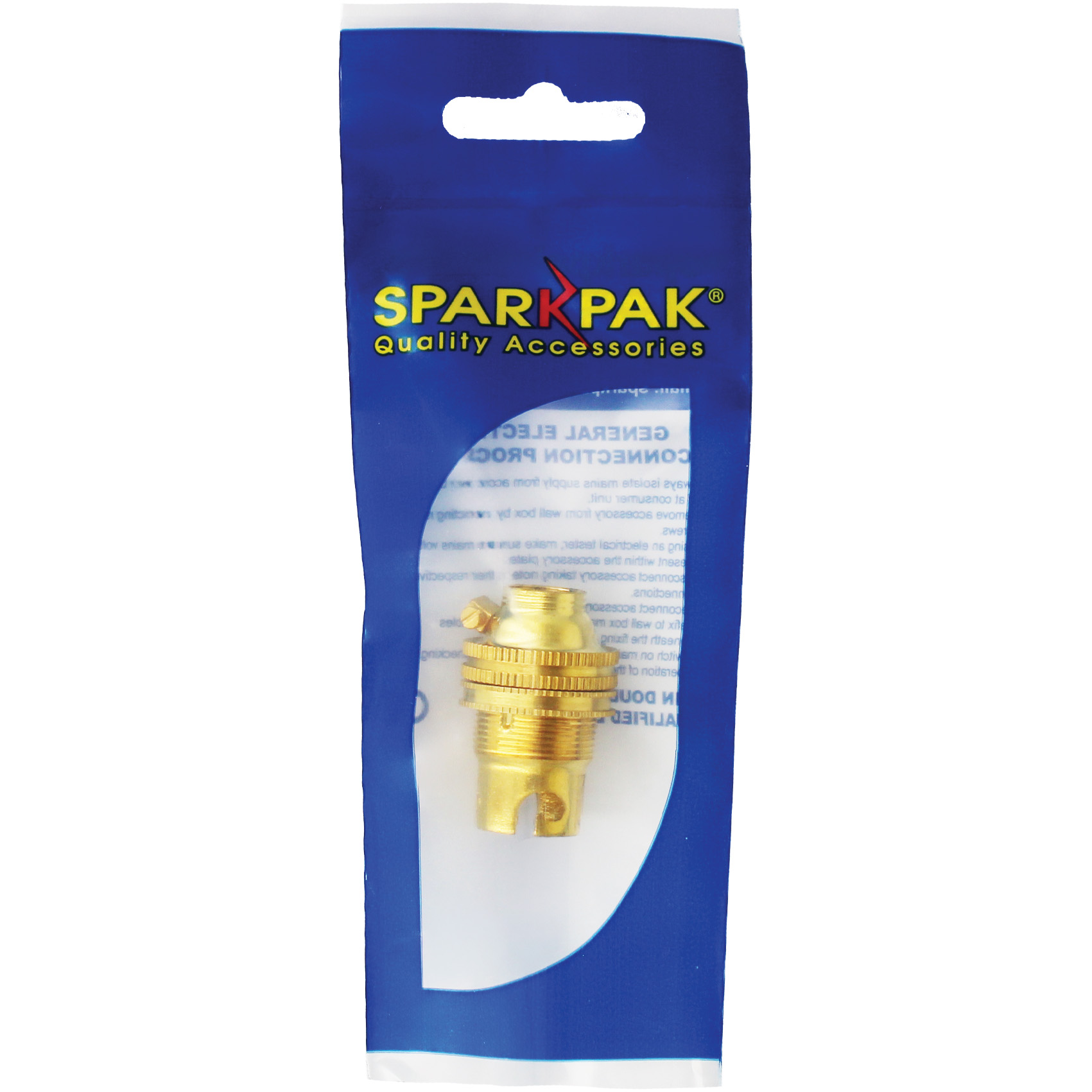 BC Unswitched Brass Lampholder
