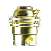 BC Unswitched Brass Lampholder