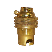 SBC Unswitched Brass Lampholder