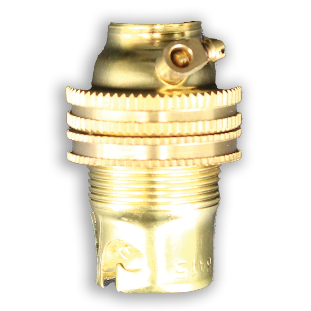 SBC Unswitched Brass Lampholder
