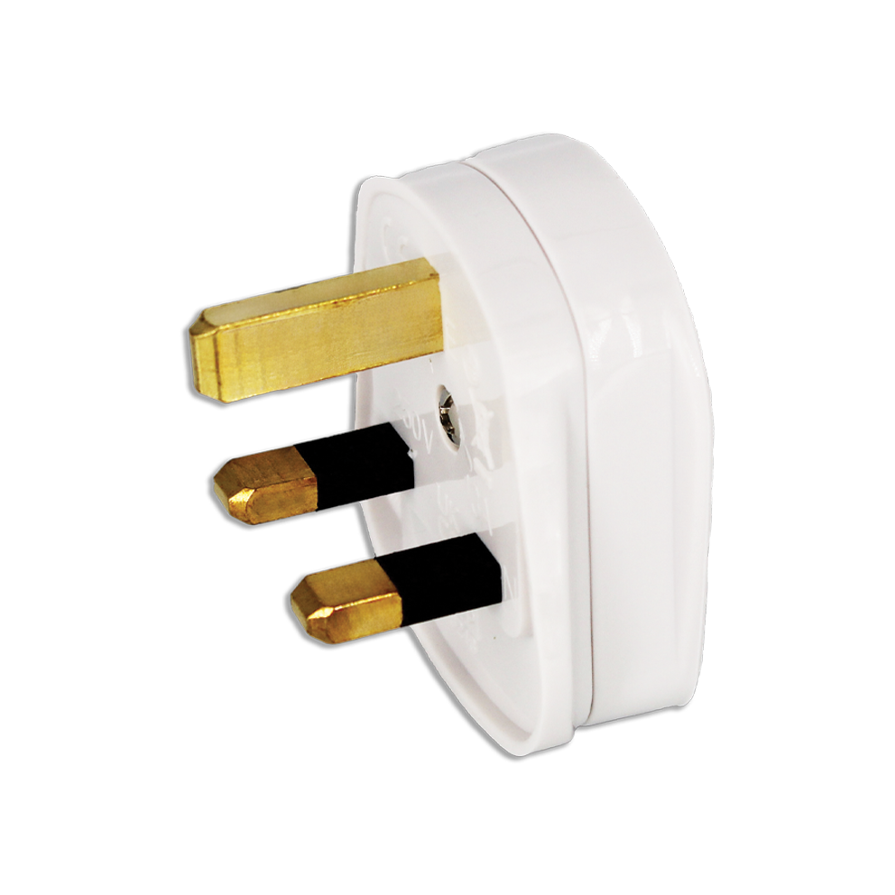 13A Resilient Plug White