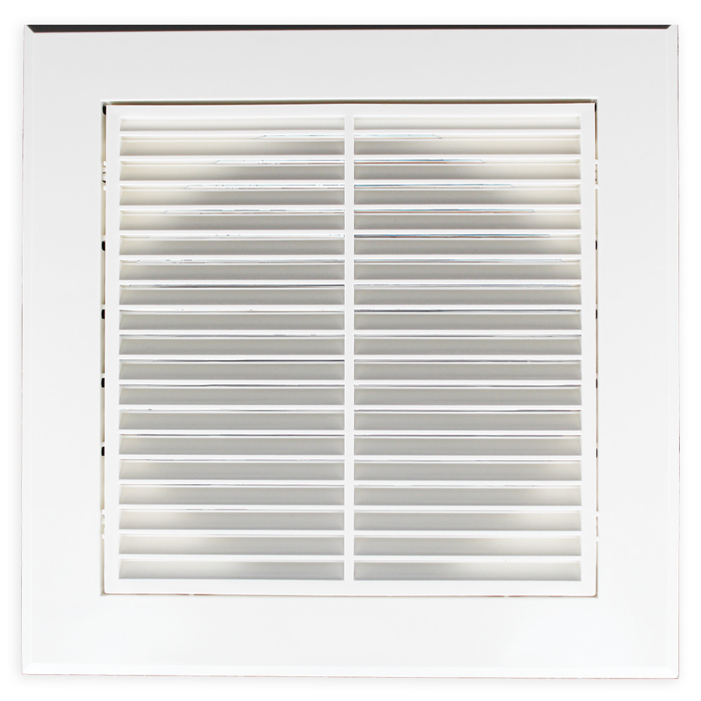 6in Fixed Grille White