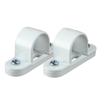 White Spacer Bar Saddles (2)