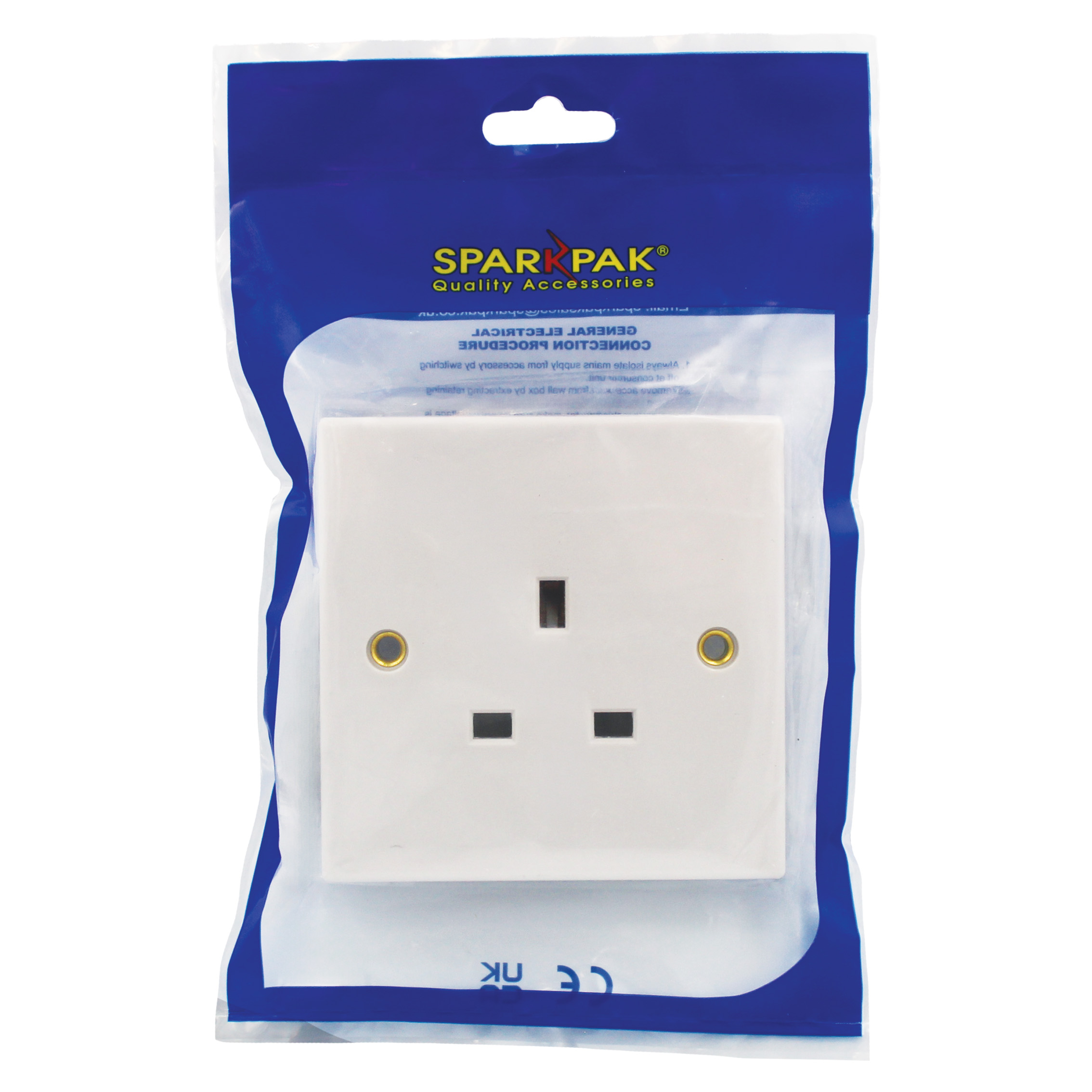 13A 1G Unswitched Socket Flush