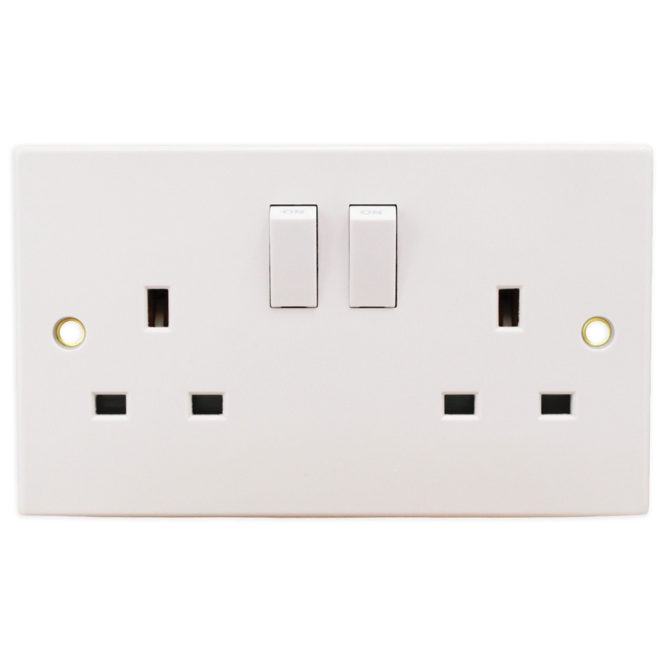 13A 2G Switched Socket Flush