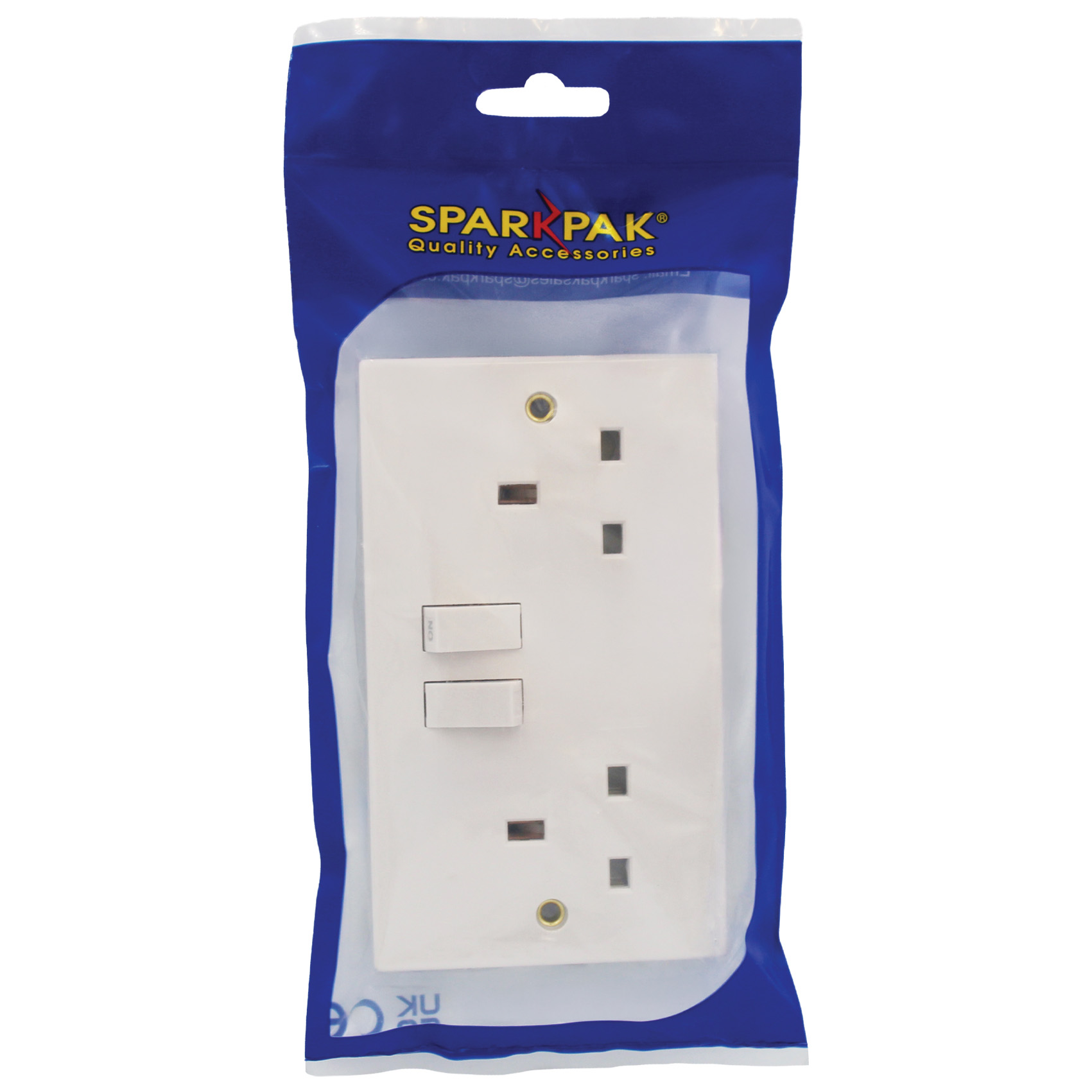 13A 2G Switched Socket Flush