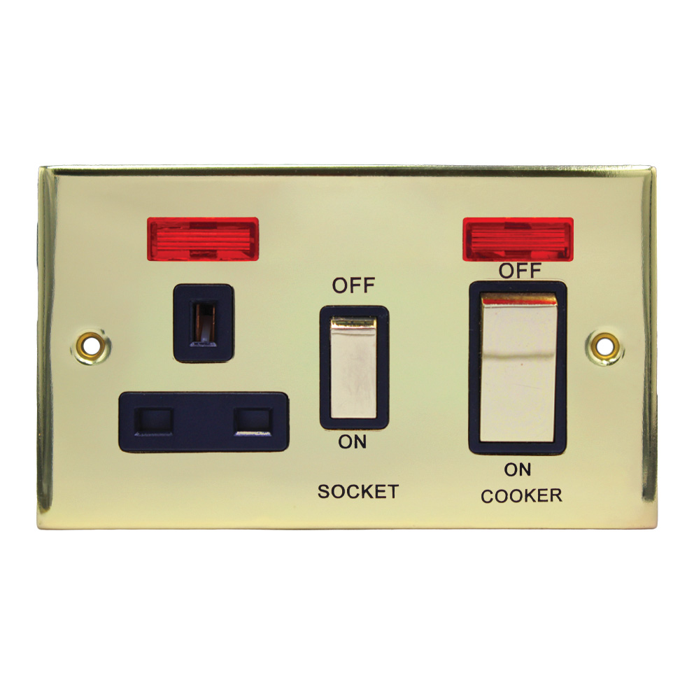 Cooker Control Unit & Socket with Neon