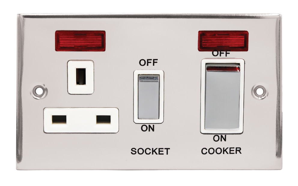 Cooker Control Unit & Socket with Neon