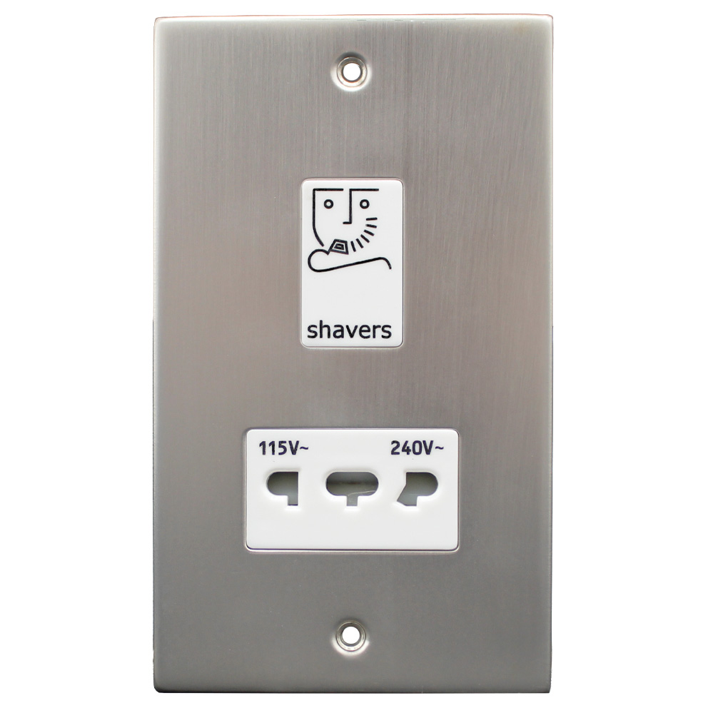 Dual Voltage Shaver Socket