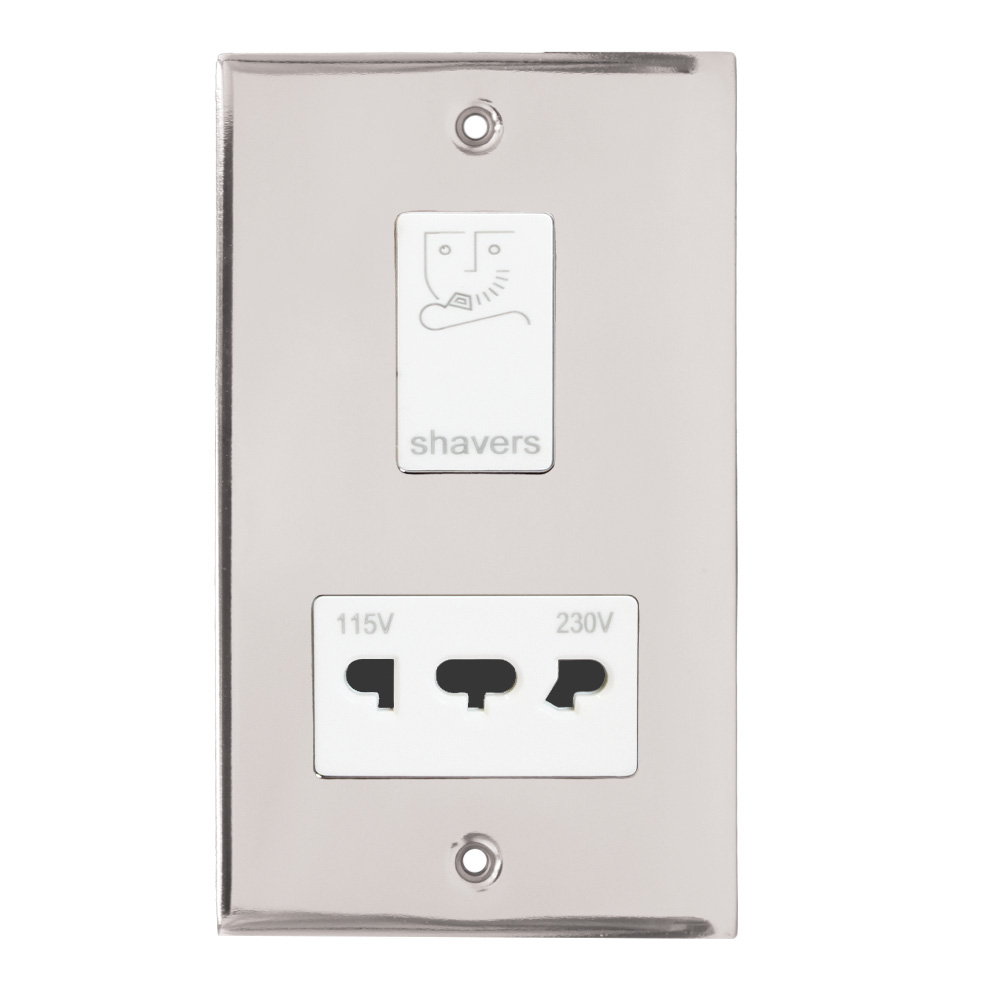 Dual Voltage Shaver Socket