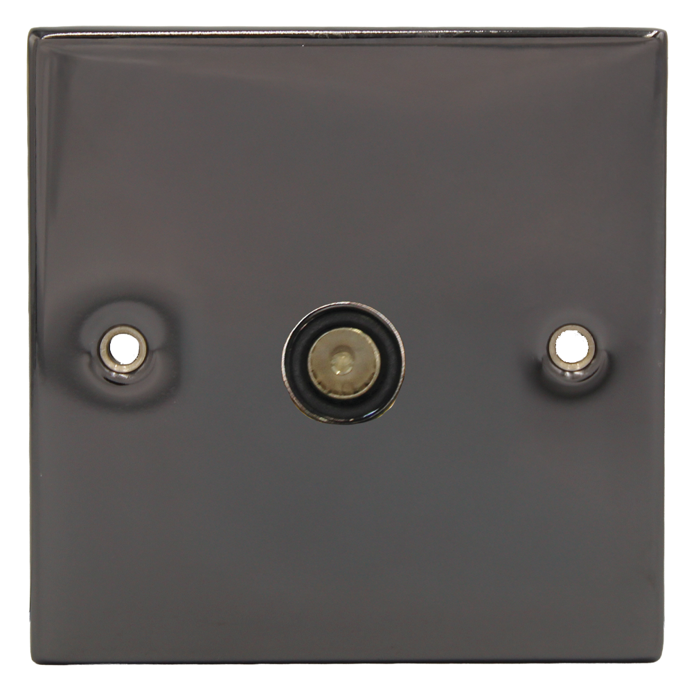1 Gang Coax Outlet Plate