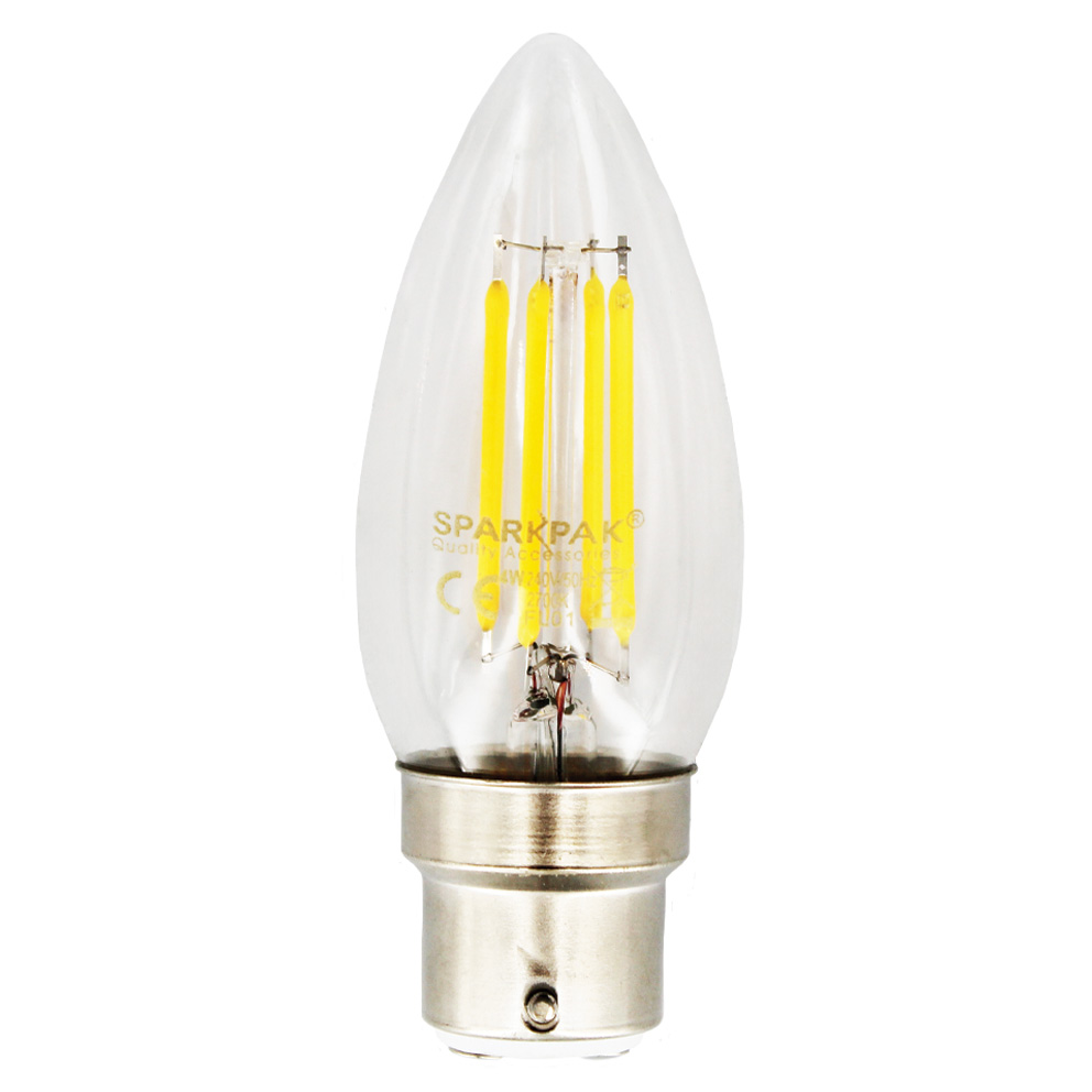 4W BC Filament LED Candle Lamp