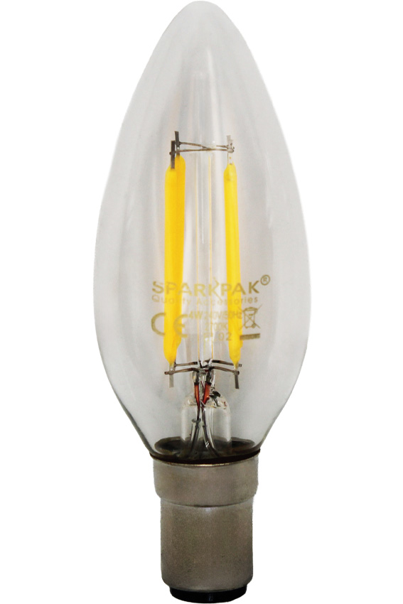 4W SBC Filament LED Candle Lamp
