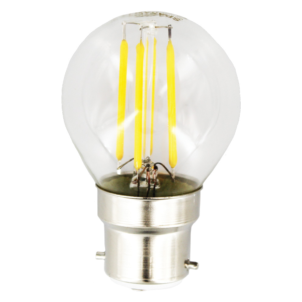 4W BC Filament LED Golf Ball Lamp