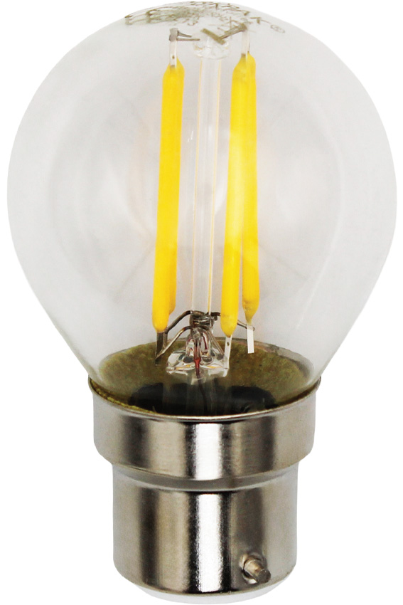 6W BC Filament LED Golf Ball Lamp