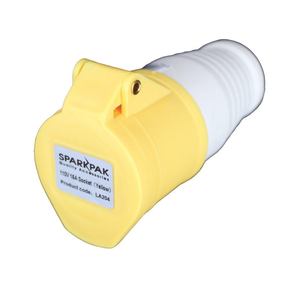 16A 110V Site Socket Yellow