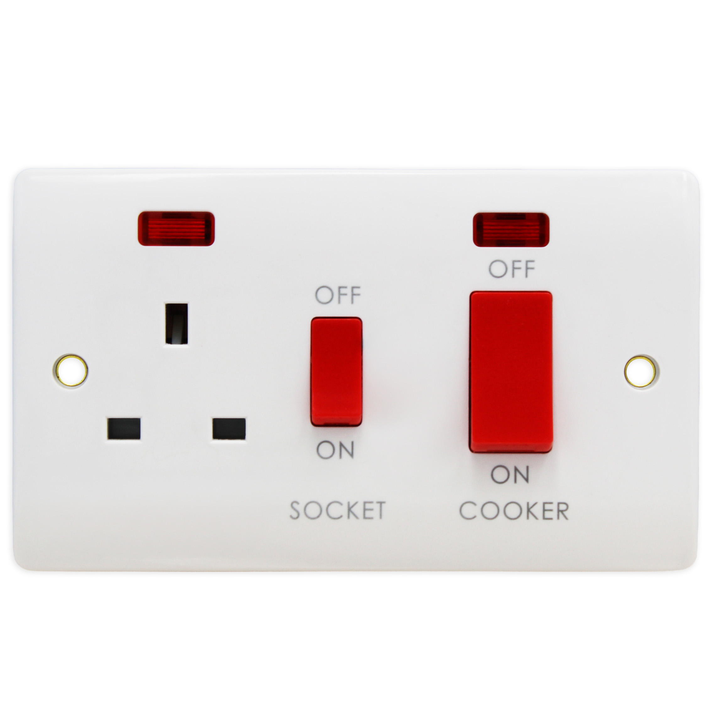 Cooker Control Unit & Socket with Neon