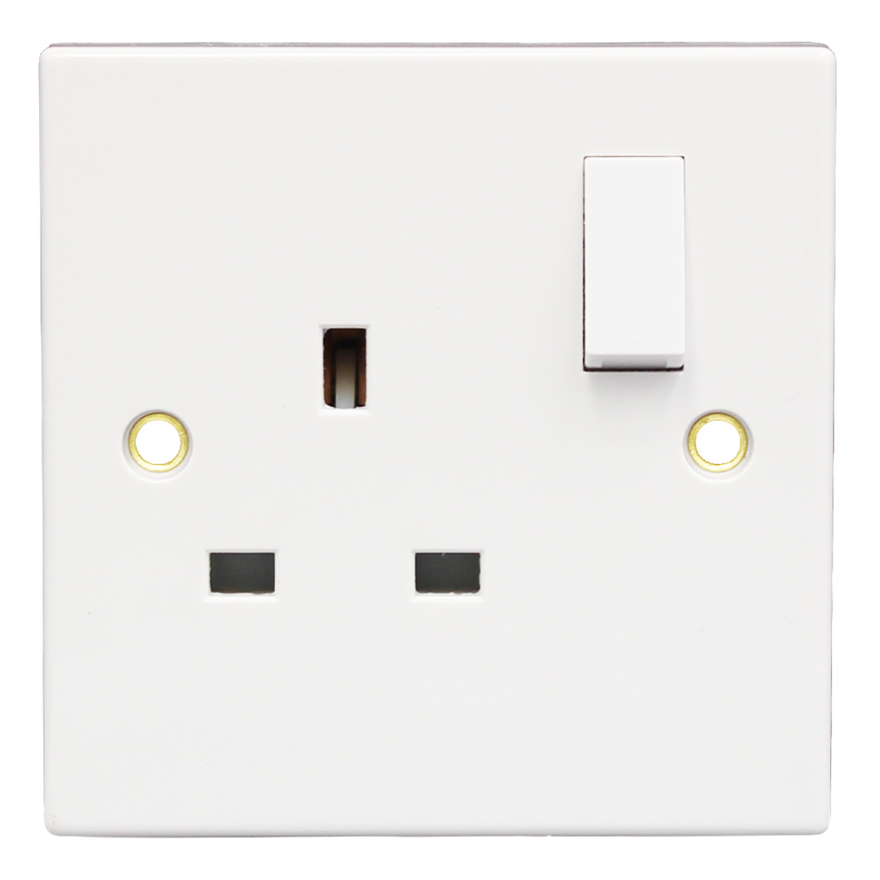 13A 1G Switched Socket Flush