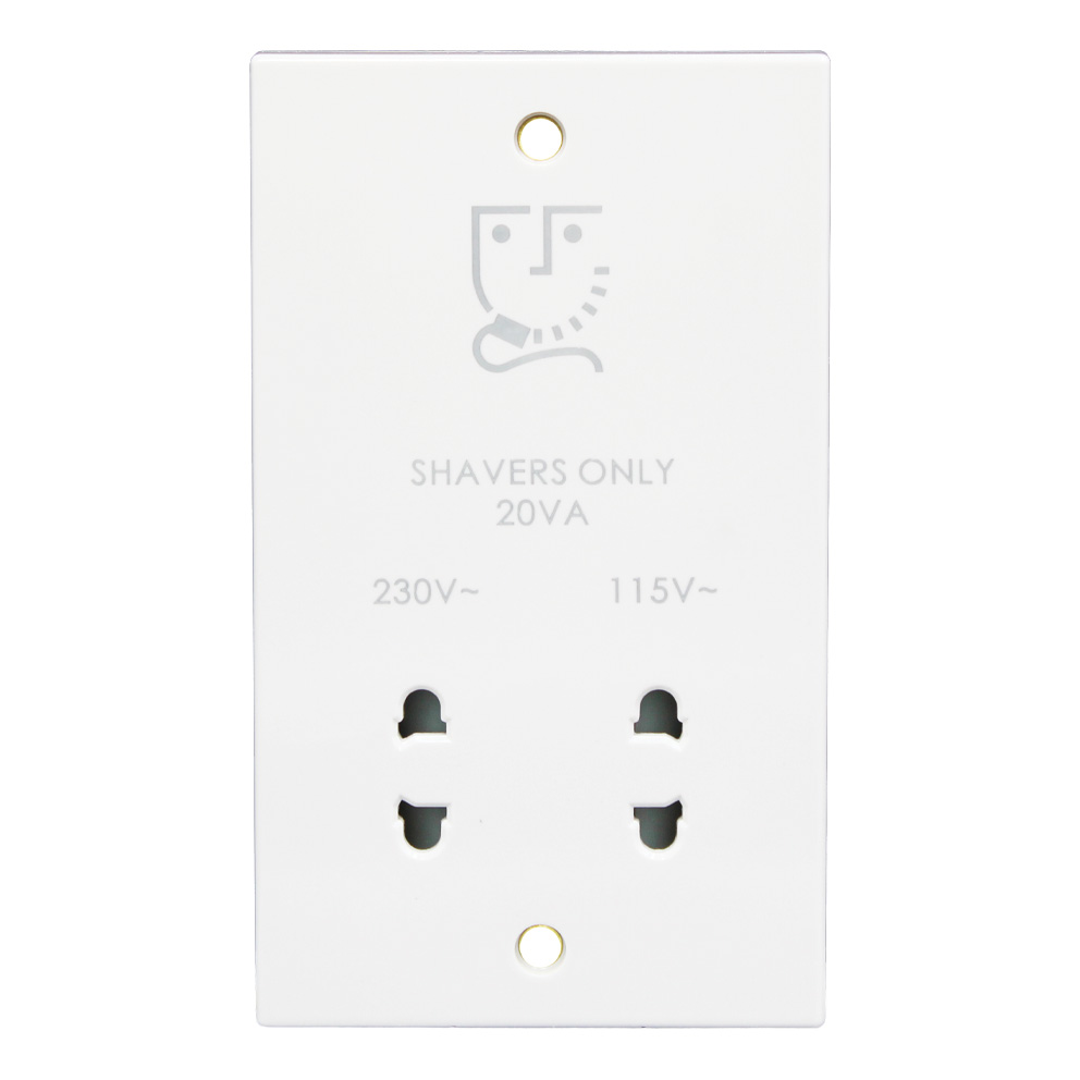 Dual Voltage Shaver Socket