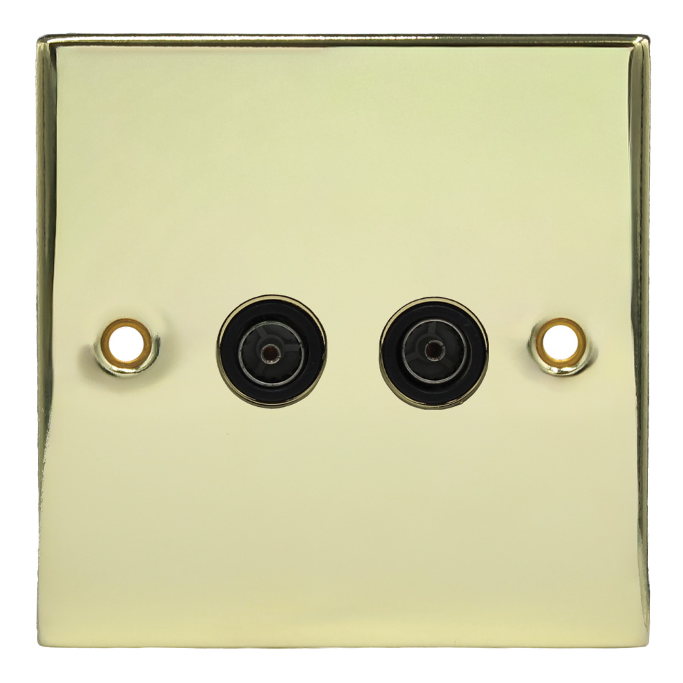 2G Coax Outlet Plate