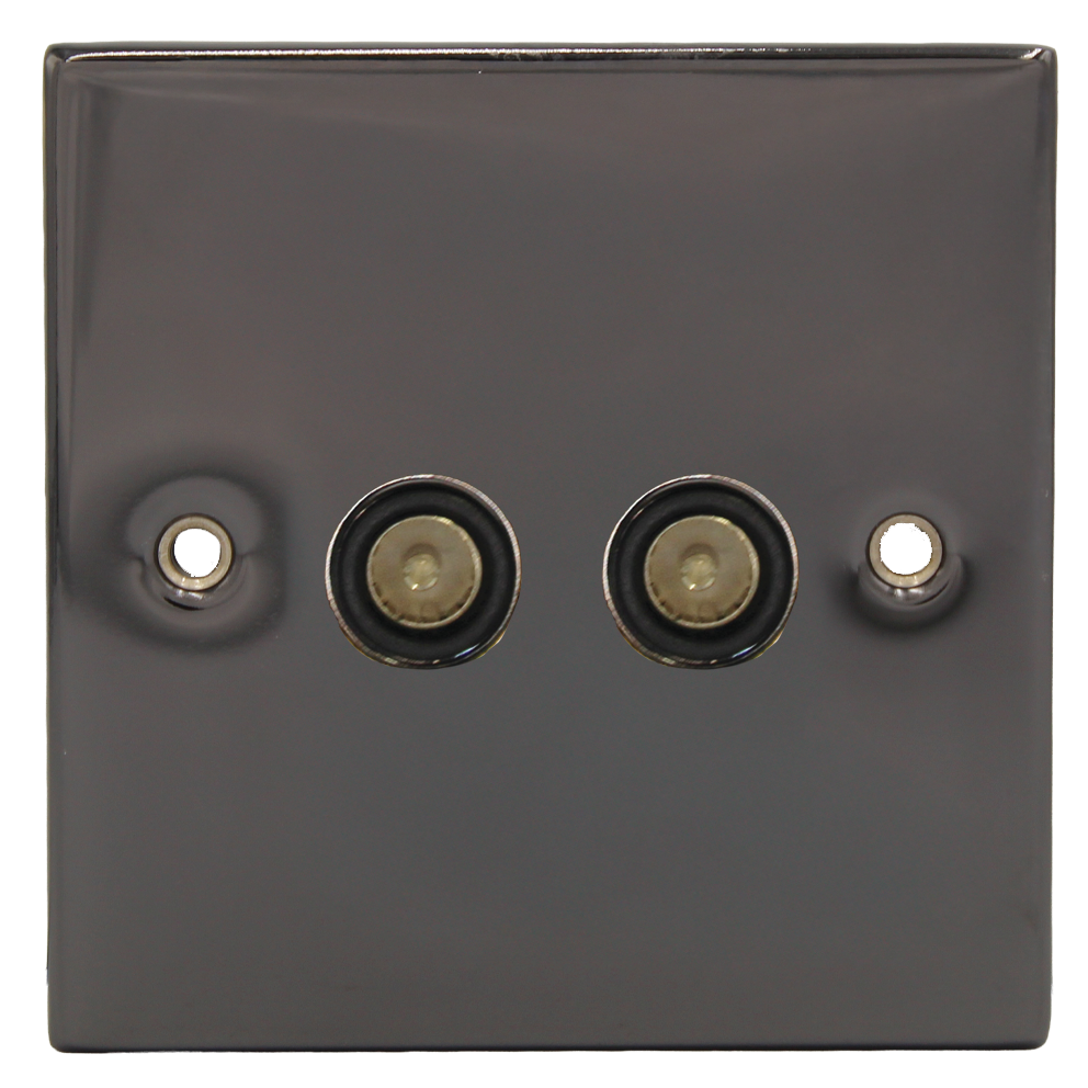 2G Coax Outlet Plate